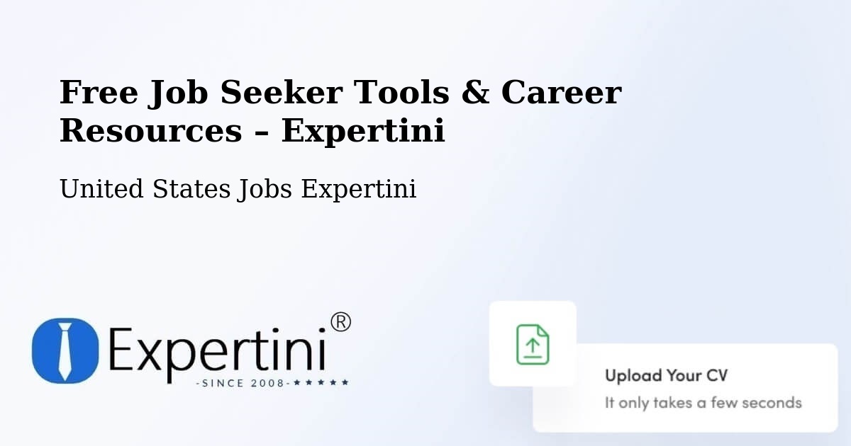 Free Job Seeker Tools & Career Resources – Conley - Conley, United States Jobs Expertini