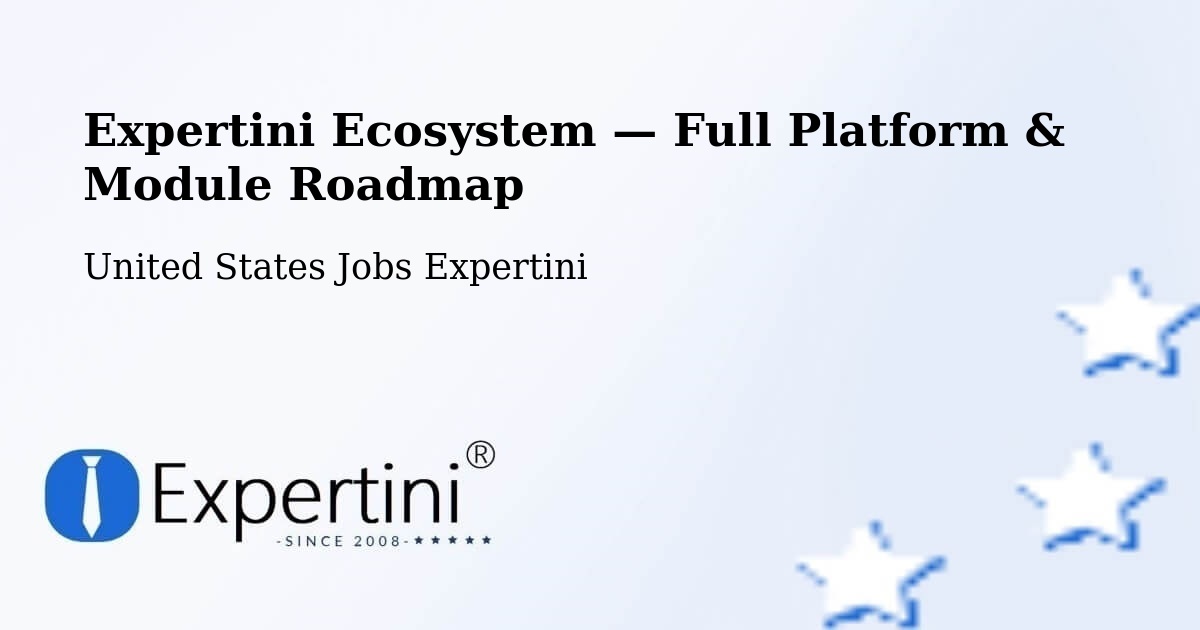 Expertini Ecosystem — Full Platform & Module Roadmap – Conley